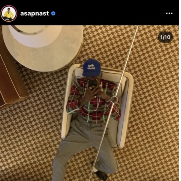 Travis Scott Uncle Paulies Black Vintage SnapBack Hat Pete Davidson ASAP Nast - Picture 10 of 10